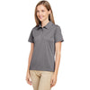 Team 365 Women's Dark Grey Heather Zone Sonic Heather Performance Polo