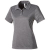 Team 365 Women's Dark Grey Heather Zone Sonic Heather Performance Polo