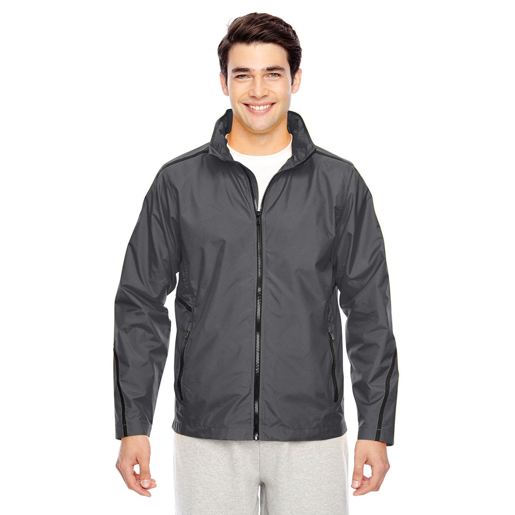 Team 365 Men's Sport Graphite Conquest Jacket with Mesh Lining