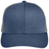 Team 365 Sport Dark Navy Heather/Sport Grey Zone Sonic Heather Trucker Cap