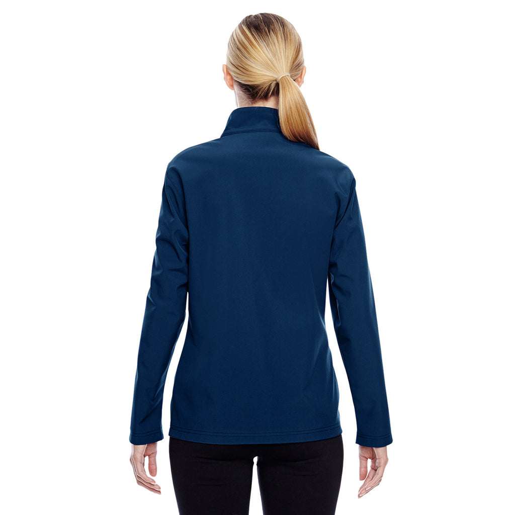 Team 365 Women's Sport Dark Navy Leader Soft Shell Jacket