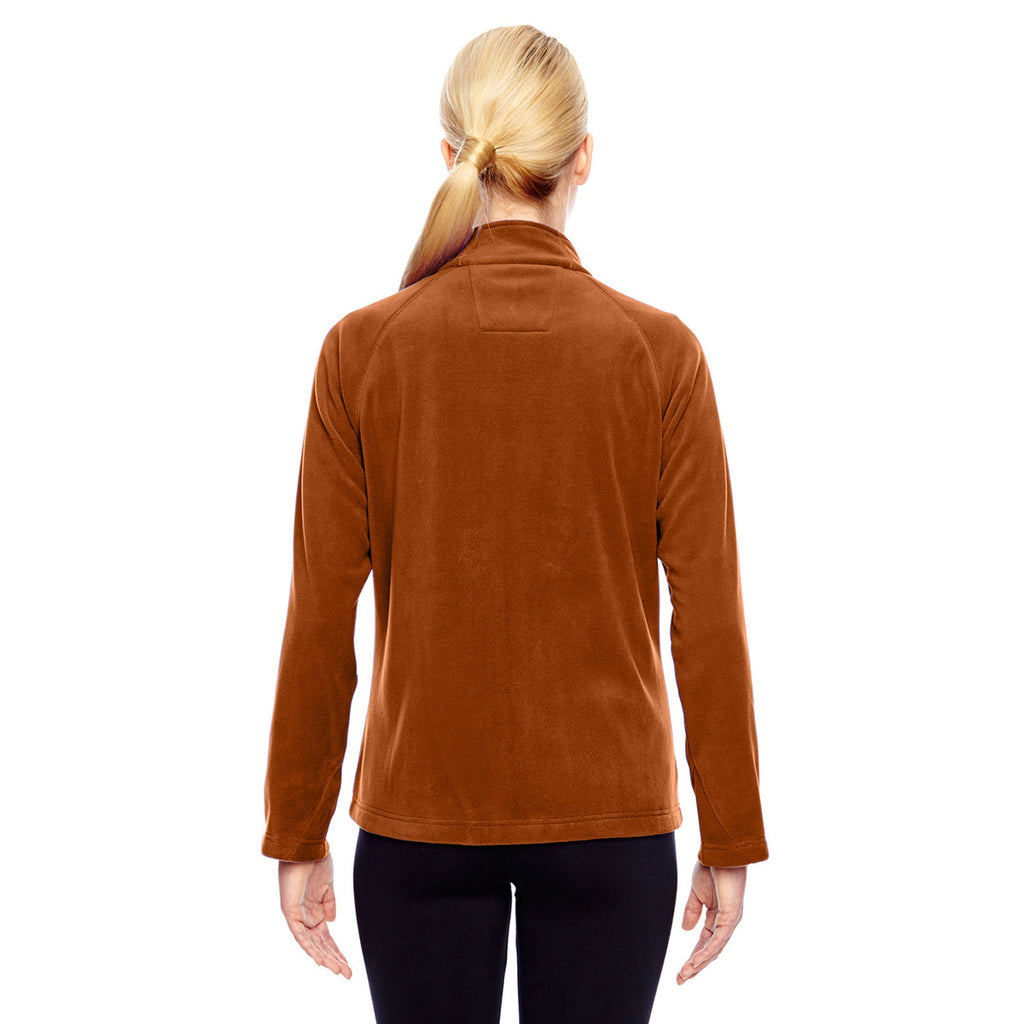 Team 365 Women's Sport Burnt Orange Campus Microfleece Jacket