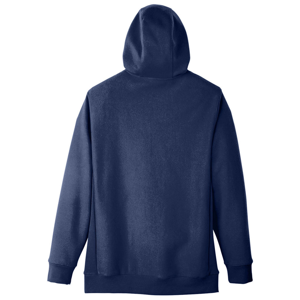 Team 365 Men's Sport Dark Navy Zone HydroSport Heavyweight Full-Zip Hooded Sweatshirt