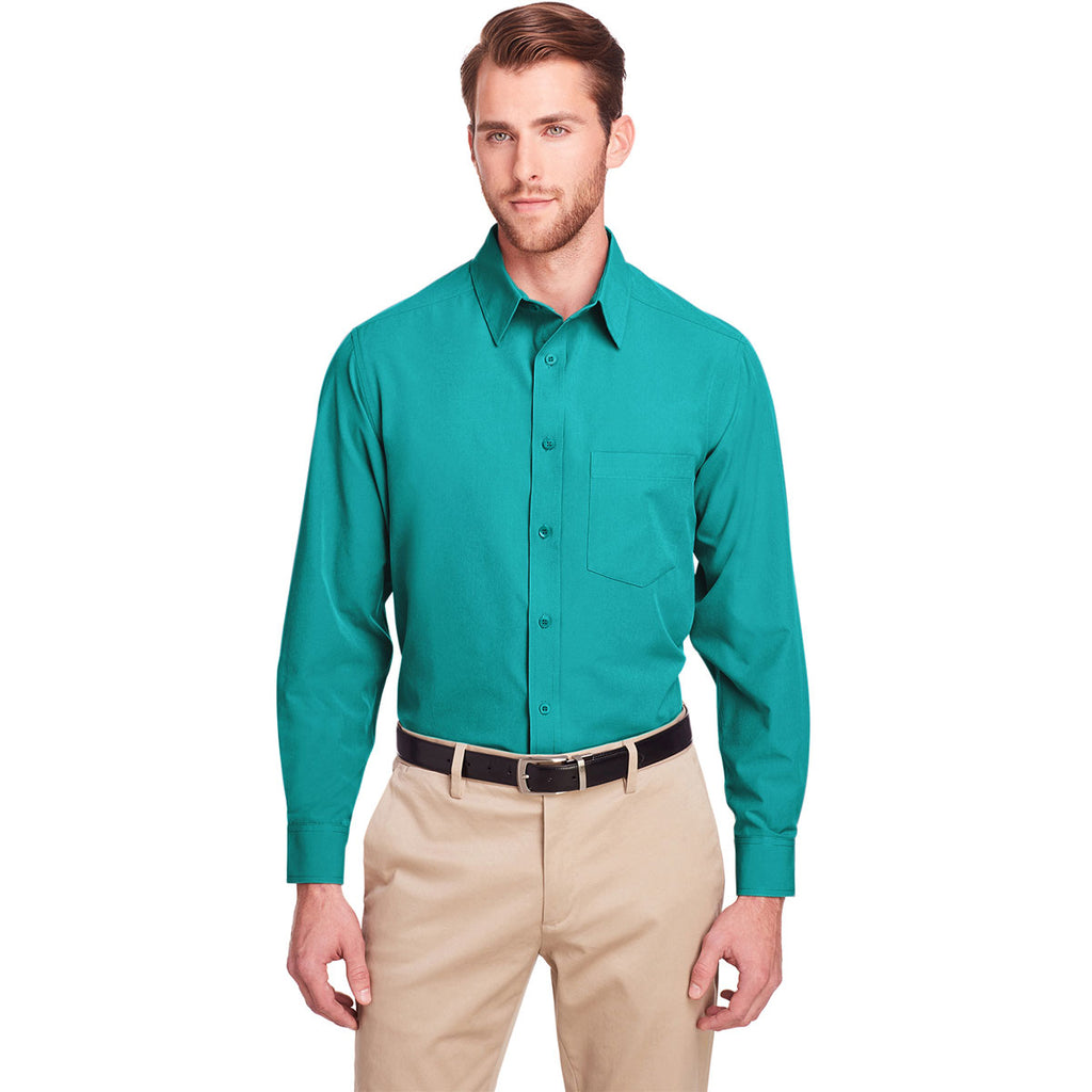 UltraClub Men's Jade Bradley Performance Woven Shirt