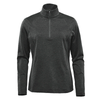 Stormtech Women's Black Heather Treeline Performance 1/4 Zip Pullover