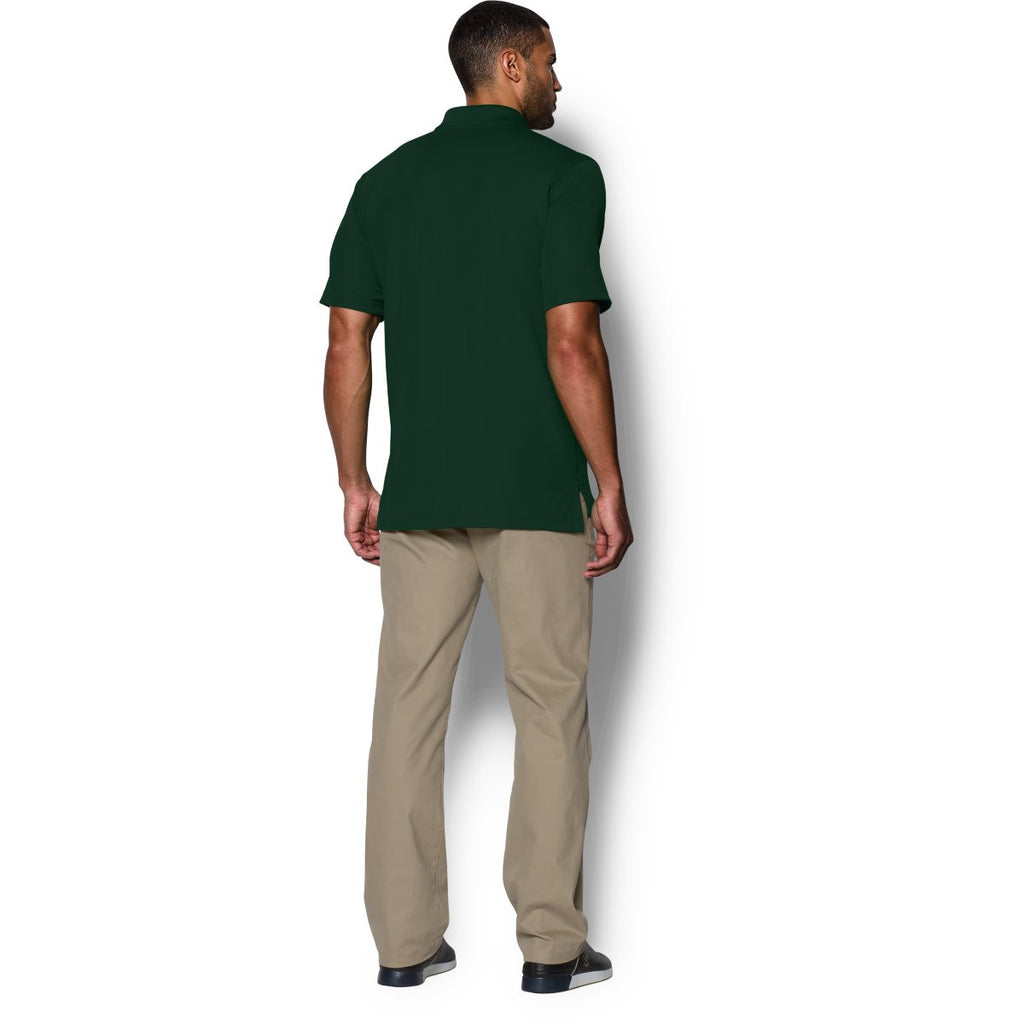 Under Armour Men's Forest Green Performance Team Polo