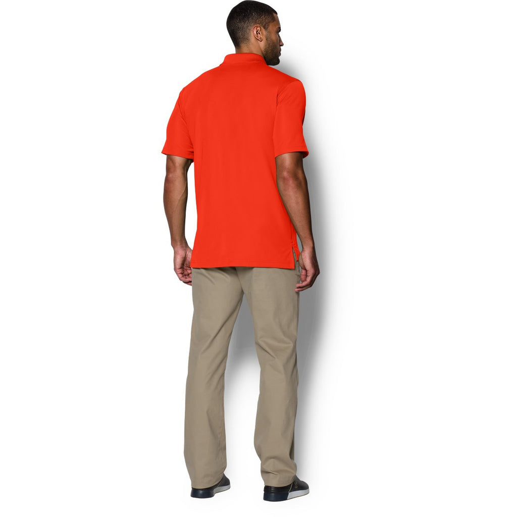 Under Armour Men's Dark Orange Performance Team Polo