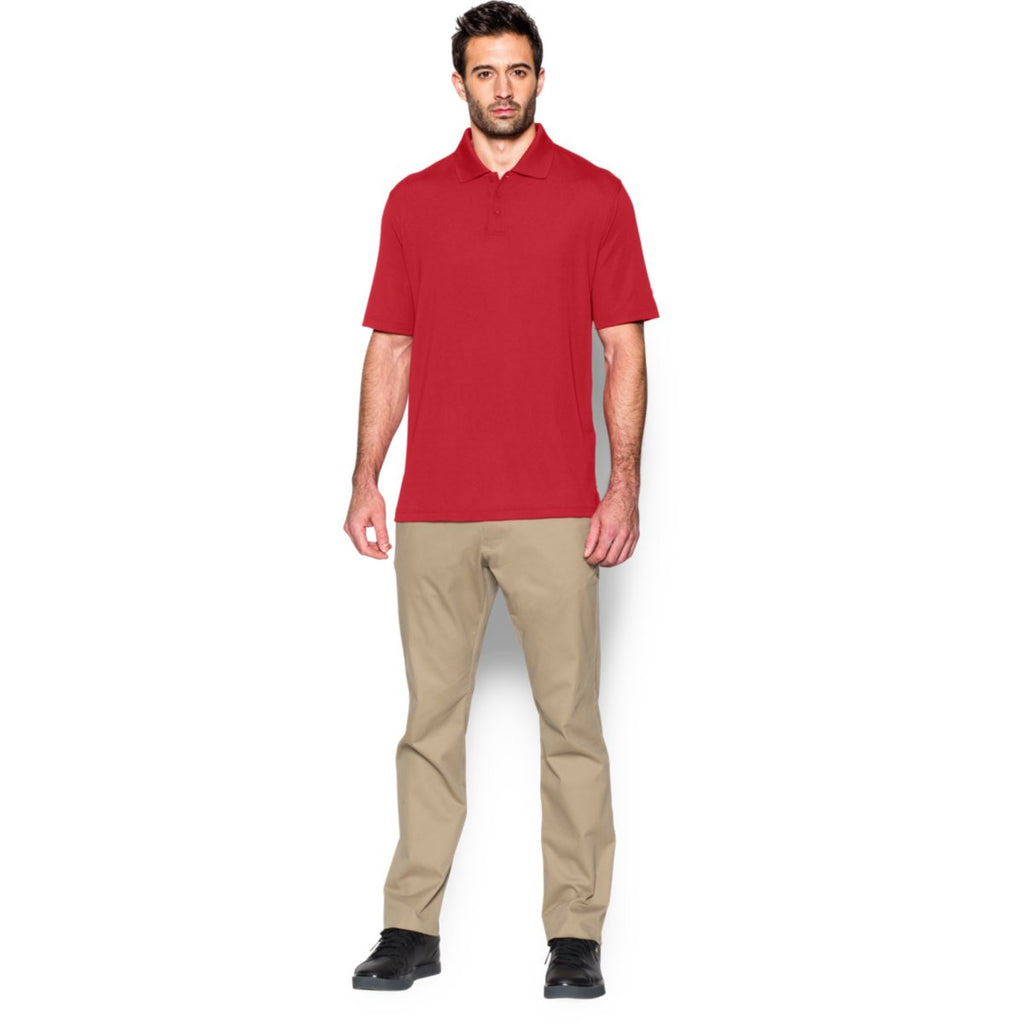 Under Armour Corporate Men's Red Performance Polo