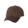 Valucap Brown Unstructured Washed Chino Twill Cap