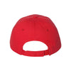 Valucap Red Unstructured Washed Chino Twill Cap