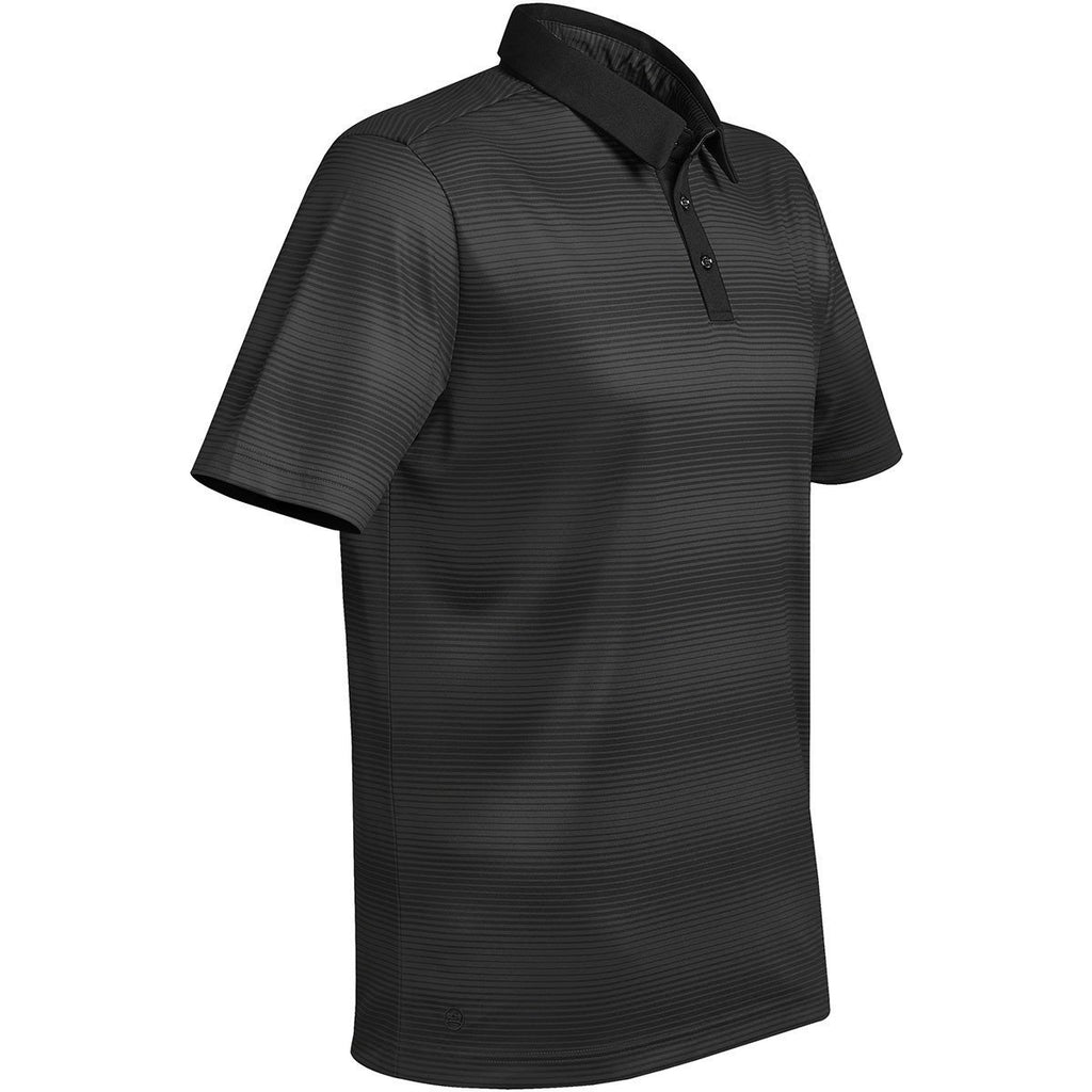 Stormtech Men's Carbon/Black Vibe Performance Polo