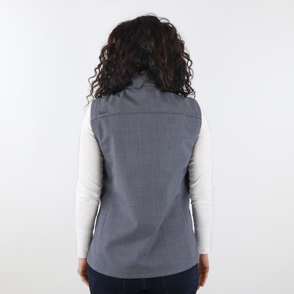 Zusa 3 Day Women's Charcoal Cross-Hatch Wanderlust Vest