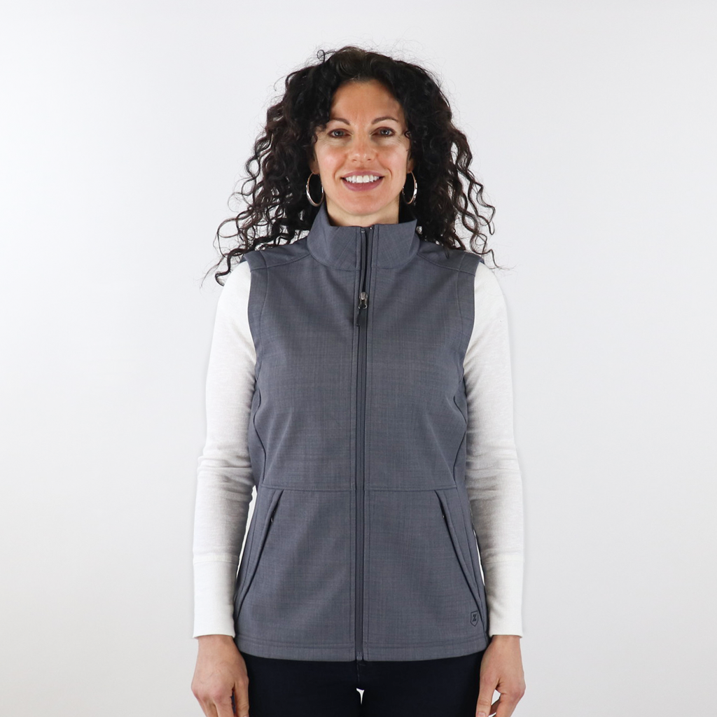 Zusa 3 Day Women's Charcoal Cross-Hatch Wanderlust Vest