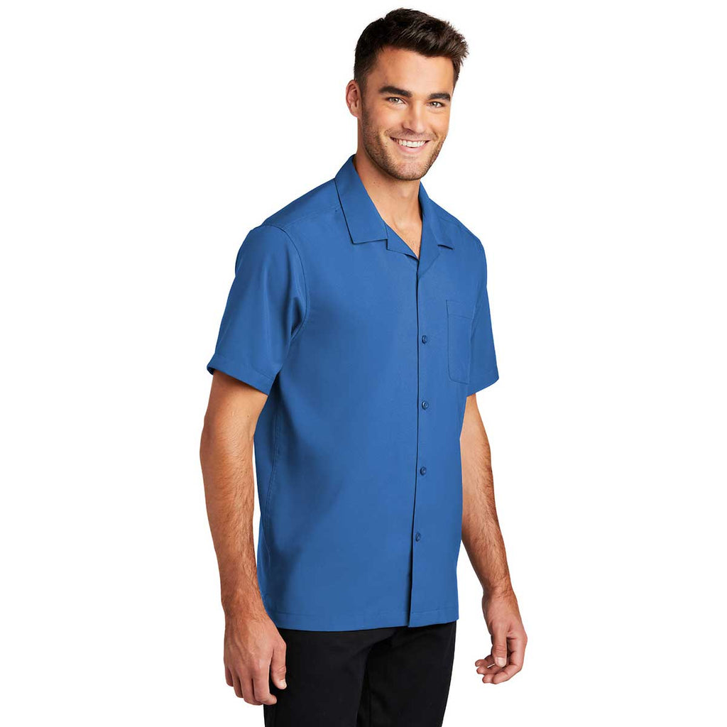 Port Authority Men's True Blue Short Sleeve Performance Staff Shirt