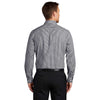 Port Authority Men's Black/White Broadcloth Gingham Easy Care Shirt