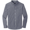 Port Authority Men's True Navy/White Broadcloth Gingham Easy Care Shirt