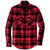 Port Authority Men's Engine Red/Black Plaid Flannel Shirt