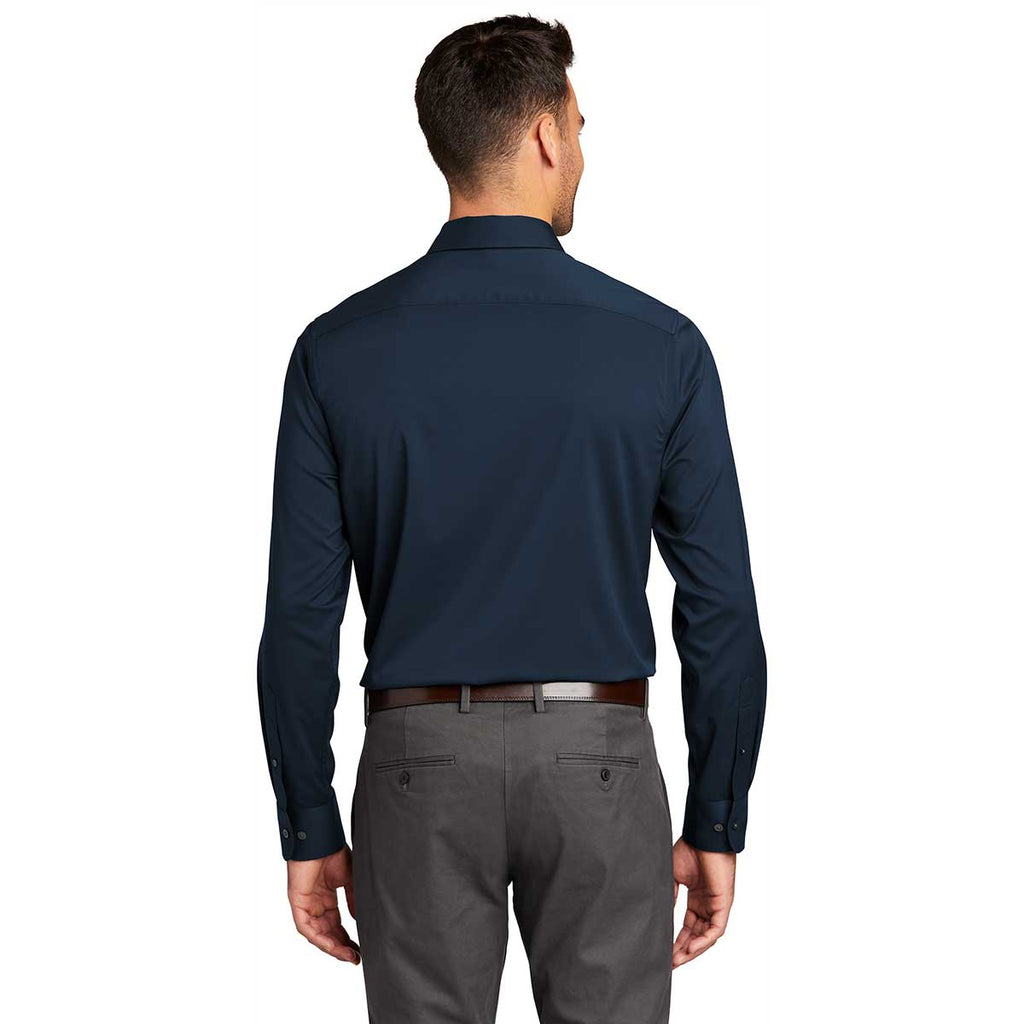 Port Authority Men's River Blue Navy City Stretch Shirt