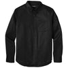 Port Authority Men's Deep Black Long Sleeve SuperPro React Twill Shirt