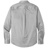 Port Authority Men's Gusty Grey Long Sleeve SuperPro React Twill Shirt