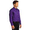 Port Authority Men's Purple Long Sleeve SuperPro React Twill Shirt