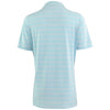 Greg Norman Women's Seaside Blue Heather LAB Stripe Polo