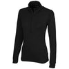 Greg Norman Women's Black Heather Utility 1/4 Zip Pullover