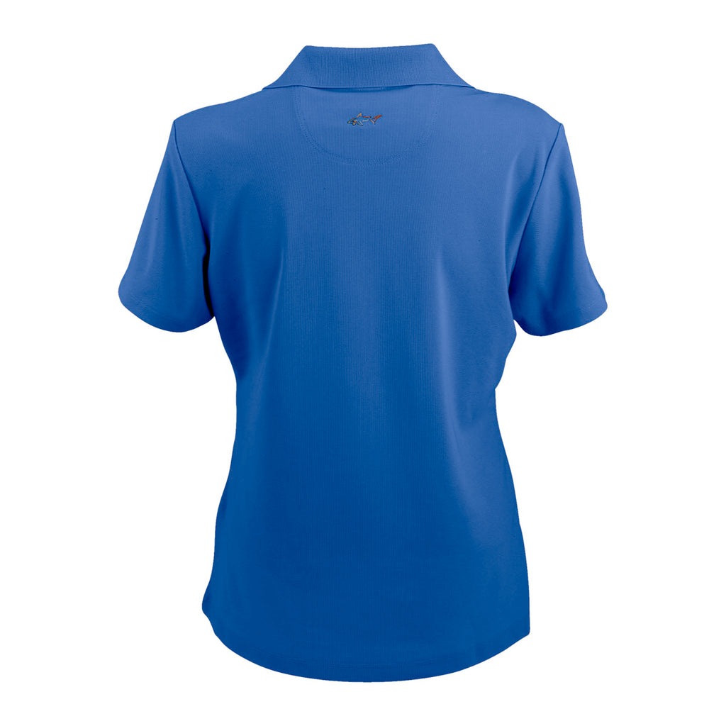 Greg Norman Women's Cobalt Play Dry Performance Mesh Polo