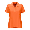 Greg Norman Women's Orange Play Dry Performance Mesh Polo