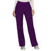 Cherokee Women's Eggplant Workwear Revolution Mid Rise Pull-on Cargo Pant