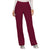 Cherokee Women's Wine Workwear Revolution Mid Rise Pull-on Cargo Pant