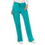 Cherokee Women's Teal Blue Workwear Revolution Mid Rise Drawstring Cargo Pant