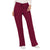 Cherokee Women's Wine Workwear Revolution Mid Rise Drawstring Cargo Pant