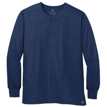 WonderWink Unisex Navy WorkFlex Snap-Front Scrub Jacket