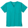 WonderWink Unisex Teal Blue WorkFlex Chest Pocket V-Neck Top