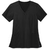 WonderWink Women's Black Premiere Flex V-Neck Top