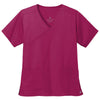 WonderWink Women's Wine WorkFlex Mock Wrap Top