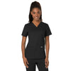 Cherokee Women's Black Workwear Revolution V-Neck Top