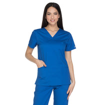 Cherokee Women's Royal Workwear Core Stretch V-Neck Top