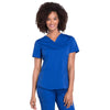 Cherokee Women's Galaxy Blue Workwear Professionals V-Neck Top