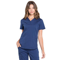 Cherokee Women's Navy Workwear Professionals V-Neck Top