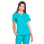 Cherokee Women's Teal Blue Workwear Professionals V-Neck Top