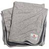 Marine Layer Heather Grey/Asphalt Grey Signature Lined Blanket