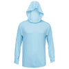 BAW Men's Ice Blue Xtreme-Tek Long Sleeve Hood