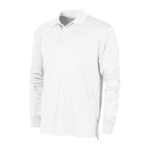 BAW Men's White Xtreme Tek Long Sleeve Polo