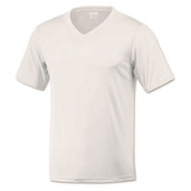 BAW Men's White Xtreme Tek V-Neck Short Sleeve Shirt