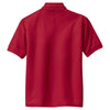 Port Authority Youth Red Silk Touch Polo