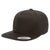 Yupoong Black Adult 5-Panel Cotton Twill Snapback Cap