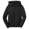 Sport-Tek Youth Black Sport-Wick Fleece Hooded Pullover