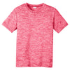 Sport-Tek Youth Power Pink Electric PosiCharge Electric Heather Tee